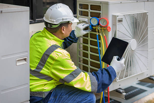 Professional Hvac technician working in Onset, MA
